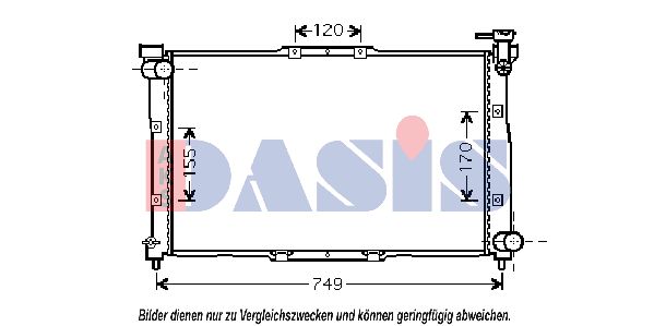 AKS DASIS Radiaator,mootorijahutus 510015N